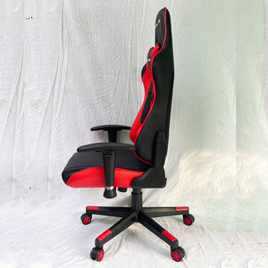 SFGC006 Black Red PU Leather Contemporary Design <b>Gaming</b> Chair 4D Extendable Adjustable Height Revolving Massage Function Foam - Product Image 5