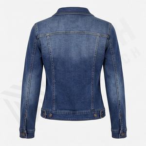 แจ็คเก็ตยีนส์ผู้หญิงสั่งทำพิเศษ ย้อมสีพื้น ผ้าฝ้ายหนา ระบายอากาศได้ดี สีตามสั่ง ไซส์ใหญ่ แฟชั่นฤดูหนาว ทันสมัย คุณภาพสูง - Product Image 2