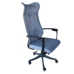 Silla de Oficina Ergonómica Contemporánea con Respaldo Alto de Malla y Base Giratoria para Soporte Lumbar y Alivio de la Fatiga en Talleres - Product Image 1