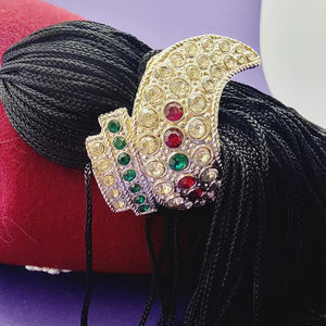 Chapeau de Fès Shriners Vintage avec pompon et strass franc-maçon chapeau maçonnique - Product Image 4