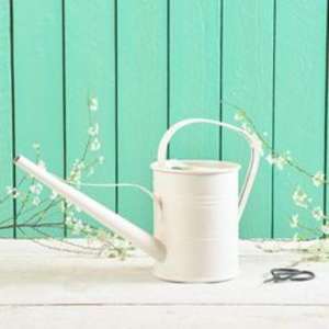 Elegante lata de agua de metal ligera de gran capacidad para jardinería doméstica con encanto rústico decorativo y mango ergonómico duradero - Product Image 4