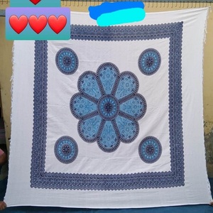 Juego de cama con estampado de algodón 100% Handloom, sábanas personalizables de calidad premium - Product Image 1