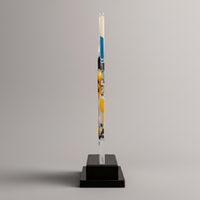 Trophée de cricket en acrylique durable, poli, gravé et imprimé en typographie, pour récompense de joueur, événements sportifs, reconnaissance des joueurs et des équipes