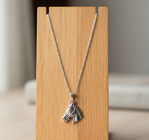 Collar de cadena de eslabones de rodio de plata 925 con colgante de animales mixtos de uso diario, regalo de moda de tendencia chapado en oro para hombres y mujeres - Product Image 5