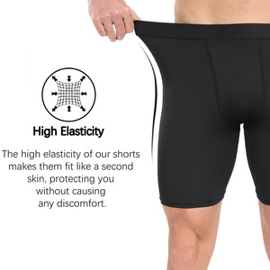 Pantalones cortos de compresión para el sudor personalizados al por mayor, bóxer de diseñador para fitness, ropa de gimnasio, entrenamiento, deportes, correr, mallas deportivas para hombre - Product Image 3