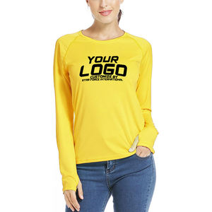 Sun Protection Clothing SPF Shirt <b>Long</b> Sleeve Fishing UPF 50+ <b>Swimsuit</b> Tops Hiking Surfing Fishing Rash Guard for Women - Product Image 1