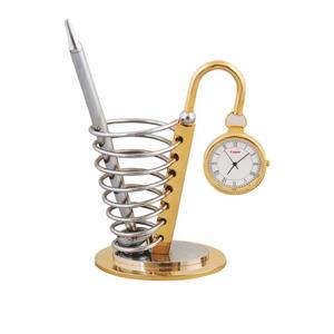 Horloge de bureau à bascule décorative en métal Offre Spéciale au fini doré pour la maison ou le bureau et les cadeaux disponibles pour l'approvisionnement en gros - Product Image 1