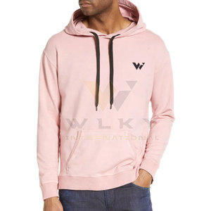 Nueva Sudadera con Capucha Personalizada para Hombre, Color Rosa, de Alta Calidad, 100% Algodón Grueso, Corte Regular, Invierno 2026 - Product Image 1