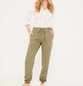 Venta al por mayor personalizado su propio diseño Jogger pantalones cordón cintura transpirable todos los días Joggers estilo frontal plano para el invierno - Product Image 4