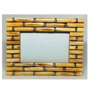Handcrafted Rectangular Bone Inlay <b>Picture</b> <b>Frame</b> Decorative Inlaid Bone Work Photo Holder for Tabletop or Wall Display - Product Image 2