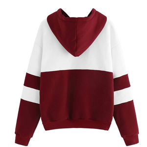 Venta al por mayor 100% algodón mujeres sudaderas con capucha manga larga ligero para viajes Campus Chill Looks con cuello con capucha - Product Image 2