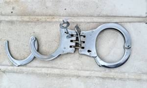 Departamento DE SEGURIDAD Metal Acero al carbono Cerrar Esposas Sistema de bloqueo doble Esposas Inoxidable - Product Image 2