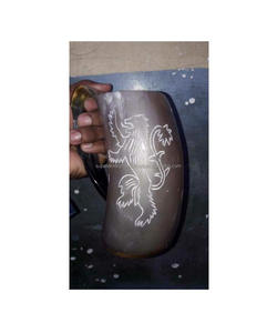 แก้วมักทรงแตรแบบคลาสสิกสำหรับดื่มเบียร์,แก้วดื่มน้ำดีไซน์วัสดุไม่ซ้ำใครสำหรับตกแต่งในร่ม - Product Image 3