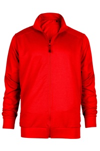 Chaqueta Deportiva para Hombre, Dos Capas de Forro Polar, 20% Lycra, 75% Algodón, 5% Poliéster, 250 GSM, Color Rojo - Product Image 4