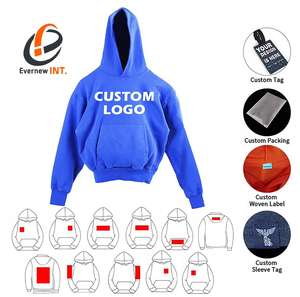 Sudaderas con capucha de alta calidad Streetwear Custom No String Cotton Sleeve Distressed Vintage Washed Hoodie 5,0 (1 - Product Image 3