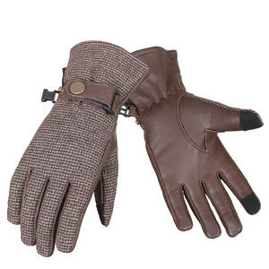 Nuevos guantes de cuero de moda Premium Guantes de cuero de moda ligeros y cómodos de alta calidad para unisex - Product Image 1