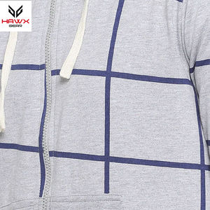 Sweat à capuche zippé pour hommes de haute qualité coton Polyester polaire hiver doublé haut à capuche meilleure vente conception à motif solide - Product Image 5