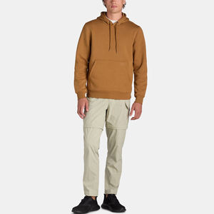 Sudaderas de algodón de alta calidad con cremallera completa y hombros caídos de gran tamaño, sudaderas con Capucha con cordón térmico liso para hombre - Product Image 4