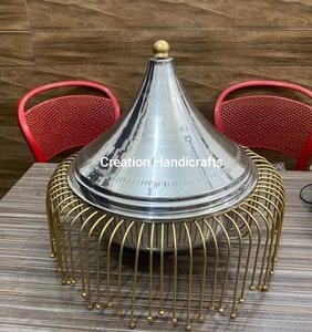 Hot Selling Luxury Metal Hot Pot Food Warmer & Casserole Design moderne en émail durable Finition imprimée jaune - Product Image 6