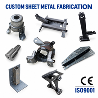 Fabrication sur mesure de tôlerie OEM, support en acier soudé, découpe laser, pliage de métal