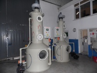 Épurateur de gaz au chlore AKTIFPAK CLS de haute qualité, machine de purification des gaz industriels, efficacité de 98 %, pompe, moteur, PLC