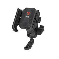 MOTOCENTRIC Moto Téléphone Mont Absorbant Rapide Libération Vélo Support de Téléphone 360 ° Rotation pour Moto Scooter Vélo