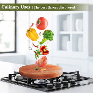 Plaques de cuisson de forme ronde de sel de l'Himalaya 4-5 kg Plaques de cuisson de forme ronde de sel rose de l'Himalaya naturel en gros - Product Image 2