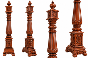 Jhula de Madera de Teca Tallada a Mano de Lujo para el Hogar, Sofá Columpio de Madera Tallada Estilo Victoriano, Jhula de Teca Tallada de Inspiración Antigua, EE. UU. - Product Image 4