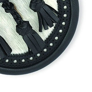 Sporran écossais en cuir noir tendance 2025 pour kilt et accessoires de sac avec votre logo personnalisé, service OEM - Product Image 4