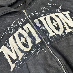 Logo personnalisé de marque privée le plus demandé sweat à capuche avec fermeture éclair imprimé en usine sweats à capuche à bas prix pour hommes sweats à capuche pour hommes - Product Image 6