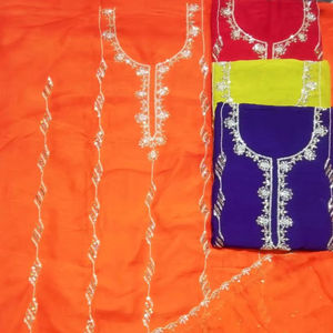 Trajes bordados a mano sin costuras de diseñador moderno para mujeres, moda india, fiestas de estilo tradicional - Product Image 1