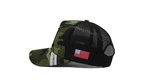 Personnaliser l'impression du logo sur les chapeaux de camionneur Camouflage Logo de broderie personnalisé panneau latéral casquette de sport pour hommes casquette de camionneur vente en gros - Product Image 3