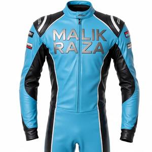 Traje de cuero de motocicleta personalizado con tamaño a medida, diseño y coloración personalizados, armadura CE, puntada triple, ajuste precurvado - Product Image 6