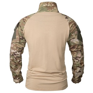 Men's T-<b>Shirt</b> with <b>Zip</b> Long Sleeve Cotton Uniform Airsoft <b>Shirts</b>-Plus Size Pant & Trousers - Product Image 3