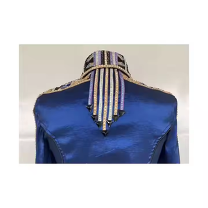 เสื้อขี่ม้าสไตล์ตะวันตกที่มีวัสดุกระจก100% และผ้าแพรแข็งยืด - Product Image 3