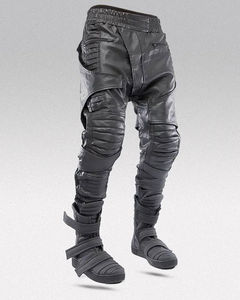 Custom Logo Soft <b>Black</b> Leather <b>Cargo</b> <b>Pants</b> Casual Slim Fit Motorcycle <b>Men</b> Leather <b>Pants</b> With Pocket Made in pakistan - Product Image 4