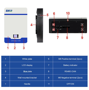 Batterie LiFePO4 10 kWh 200 Ah 48 V pour grossistes, batterie lithium 51,2 V murale, prête à être expédiée - Product Image 3