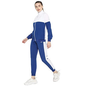 Ensembles de survêtement court en velours polaire coupe ajustée en coton 2 pièces pour femmes veste et pantalon de survêtement en velours d'hiver - Product Image 5