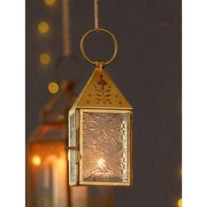 Elegante Portavelas de Metal Hecho a Mano para Uso en Interiores Durante el Ramadán |   Elegante y duradero, impermeable y portátil. - Product Image 1