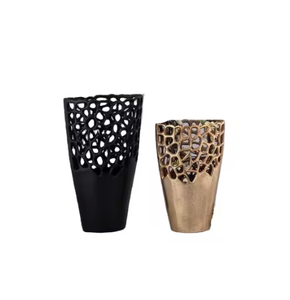 Vente chaude accrocheur fini en aluminium Vase à fleurs Pots de fleurs pour la décoration de Table de bureau prix de gros vente chaude - Product Image 4