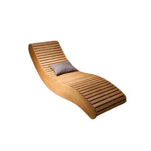 Plage Hôtel Piscine Patio Daybed Mobilier d'extérieur Rotin Aluminium ou bois Chaise Longue Produit Chaise - Product Image 1