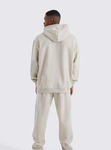 Ensemble de survêtement en molleton pour homme en coton 100% pour l'hiver, sweat-shirt à capuche et pantalon de survêtement unisexe de haute qualité avec logo personnalisé, poids lourd - Product Image 3