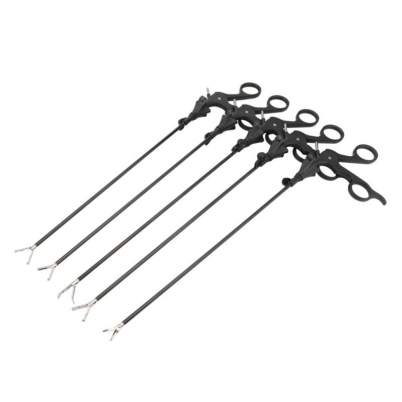 Reusable Laparoscopy Instruments Forceps Curved Laparoscopic