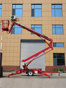 Nacelle élévatrice tractable plate-forme élévatrice aérienne manlift remorquable araignée nacelle élévatrice avec hauteur 12-24m - Product Image 3