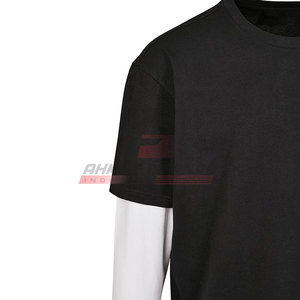 เสื้อยืดสองชั้นสำหรับผู้ชายเสื้อยืดผู้ชายพิมพ์โลโก้ - Product Image 4