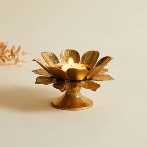 เชิงเทียนแนววินเทจสำหรับตกแต่งบ้านทำจากอลูมิเนียมทำด้วยมือ - Product Image 4