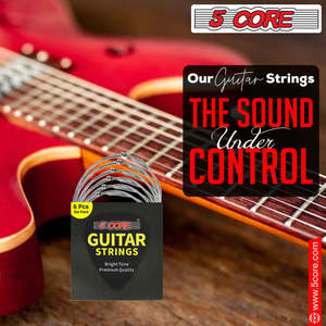 Cuerdas para Guitarra Eléctrica de 5 Hilos para Guitarras de 6 Cuerdas, Acero Niquelado - Product Image 4