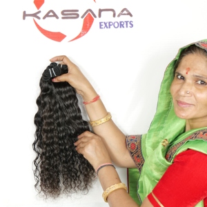 100% Remy cuticule alignée vierge couleur naturelle Extensions de cheveux humains vietnamiens fabricants de cheveux indiens à vague profonde traités - Product Image 2