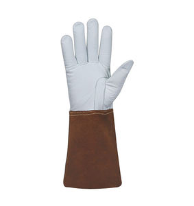 Guantes DE TRABAJO XL de alta calidad, revestimiento de látex de cuero genuino, piel de oveja, antiestático, cómodo, anticorte, antideslizante, seguridad de soldadura - Product Image 6