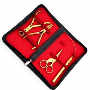 Professional Hair <b>Extension</b> Kit with Micro <b>Bead</b> Pliers Loop Needle Tool Mini Scissors Salon DIY Styling Tools - Product Image 1